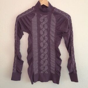Athleta womens baselayer, S, purple, fitted